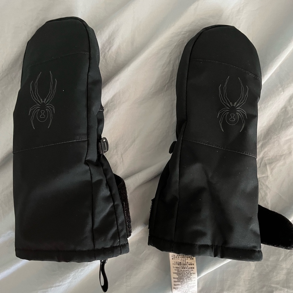 Kids Spyder Ski Mittens, Size S.